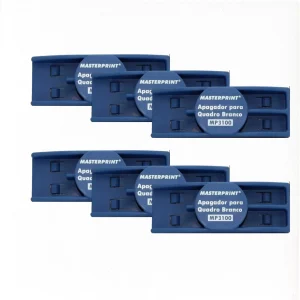 Kit com 06 Apagadores para Quadro Branco MP3100 com Imã Masterprint