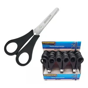 Tesoura escolar 13cm preto caixa com 24un - Masterprint - MP502